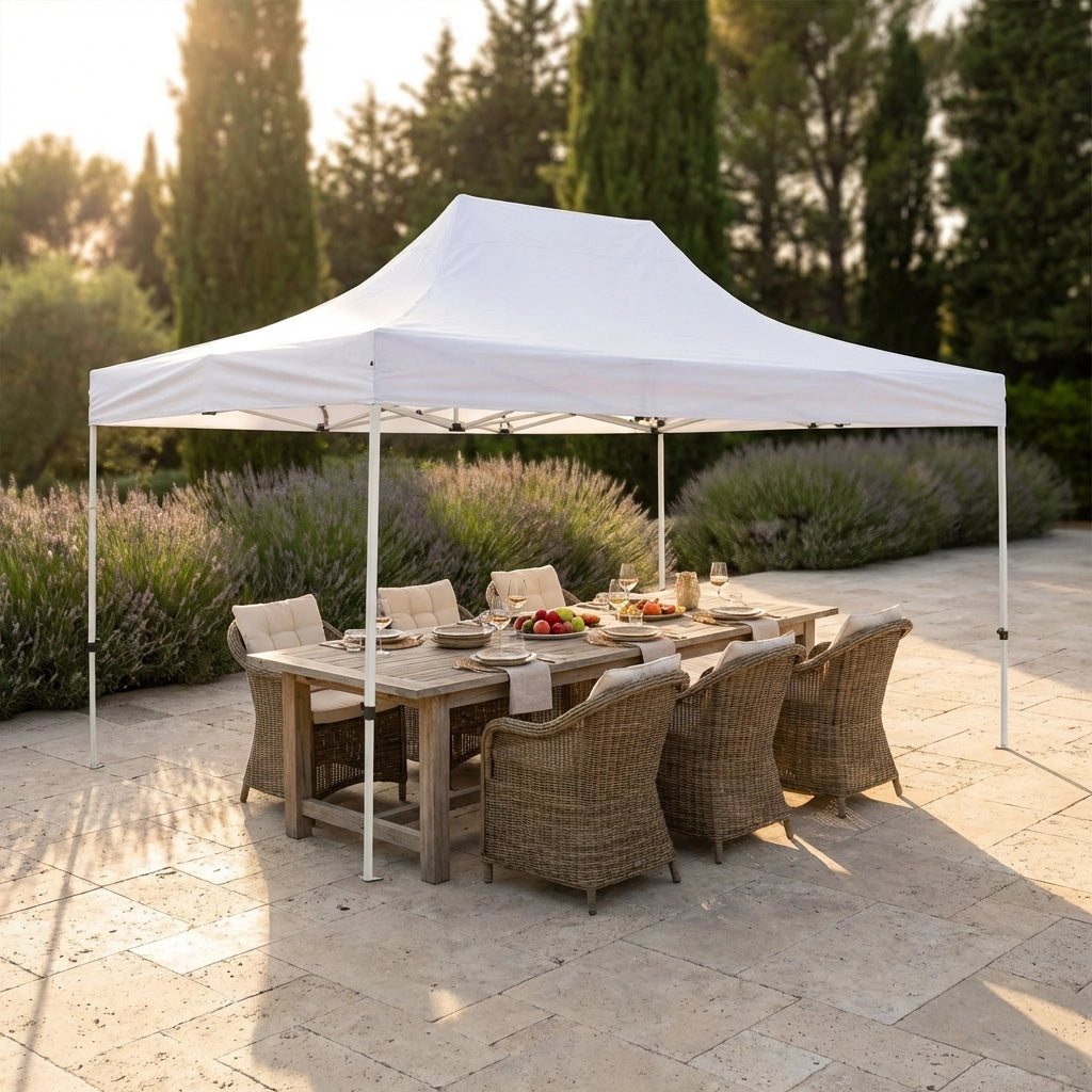 Gazebo Pieghevole con sacca protettiva 3x4 5 in acciaio poliestere - BRENDON
