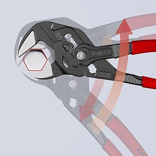 Knipex 86 01 250 Pinza e Chiave in un Unico Utensile 250 mm apertura max 52 mm acciaio cromo vanadio manici antiscivolo