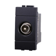Connettore Presa TV Terminale Maschio Colore Nero Compatibile Con Bticino Living International