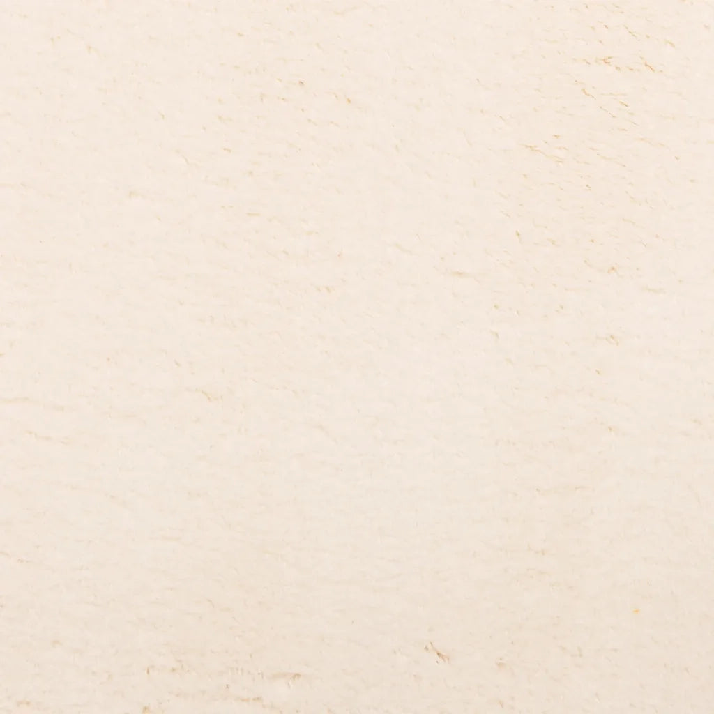 Tappeto a Pelo Corto HUARTE Morbido e Lavabile Beige Ø 160 cm 375030
