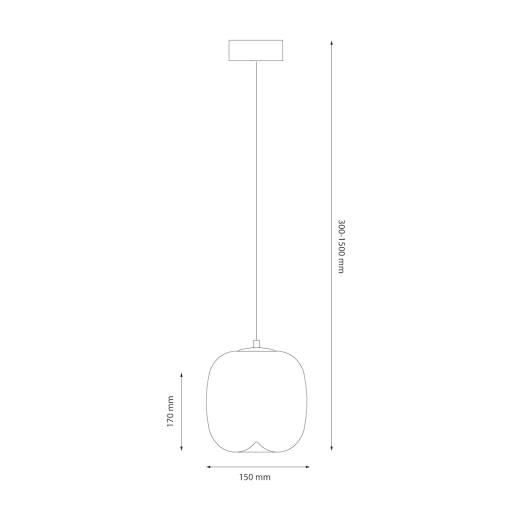 Lampada a sospensione VASO Milagro vetro bianco LED 4W 3000K