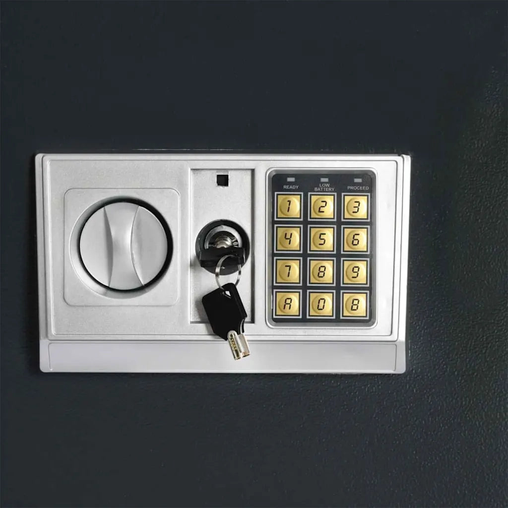 Cassetta di sicurezza digitale Grigio scuro 35 x 31 x 80 cm