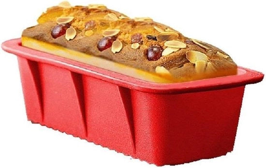 Set di modelli di silicone per torta con rivestimento non aderente per fondant, rettangolari, da cucina, con scatole, 25x12x7,5cm (Colore casuale)