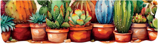 Le Forme Cactus Tappeto Cucina 50x180 cm Sagomato Pvc Moderno Antiscivolo Stampa Digitale