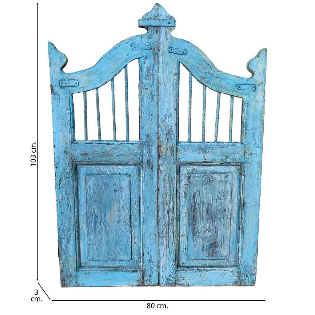 Porta in legno artigianale 80x3x103h cm