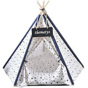 Trade Shop - Tenda Per Cani Gatti Animali Domestici Tepee Cuscino Cestino Lavabile 60x60x90cm -