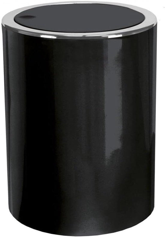 Emiciclo cosmetico in ceramica nera diametro ca. 19 cm altezza 25 cm