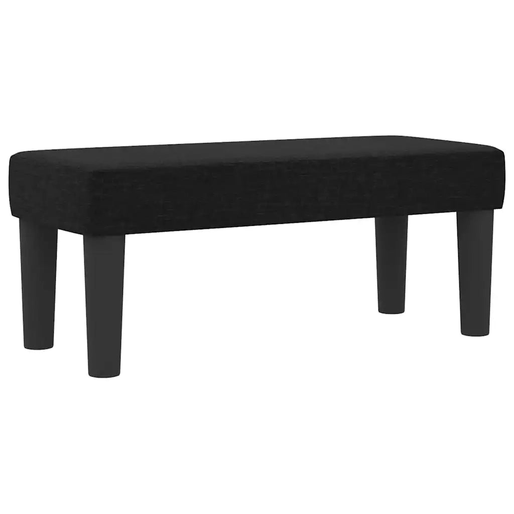Letto a molle con testiera Nero 80 x 200 cm Tessuto 3344102