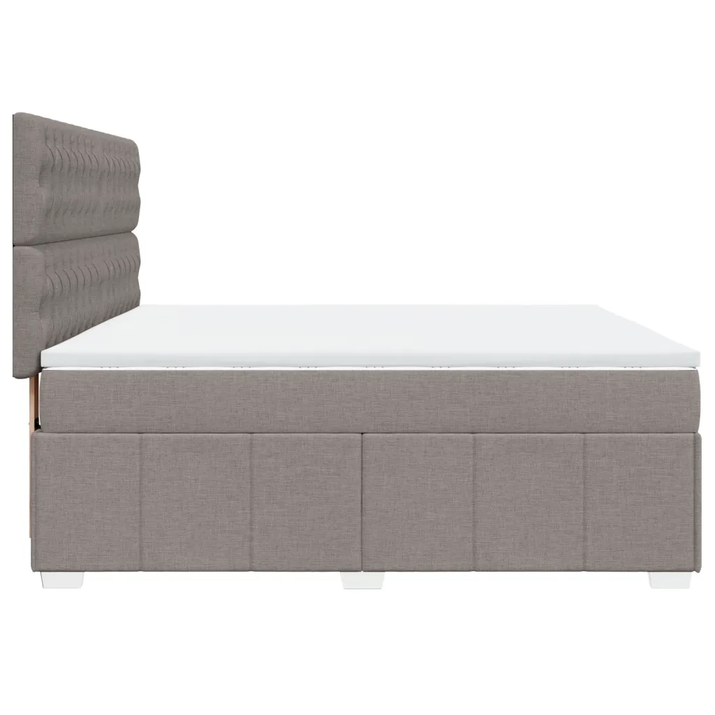 Giroletto a Molle con Materasso Tortora 180x200 cm in Tessuto 3294058