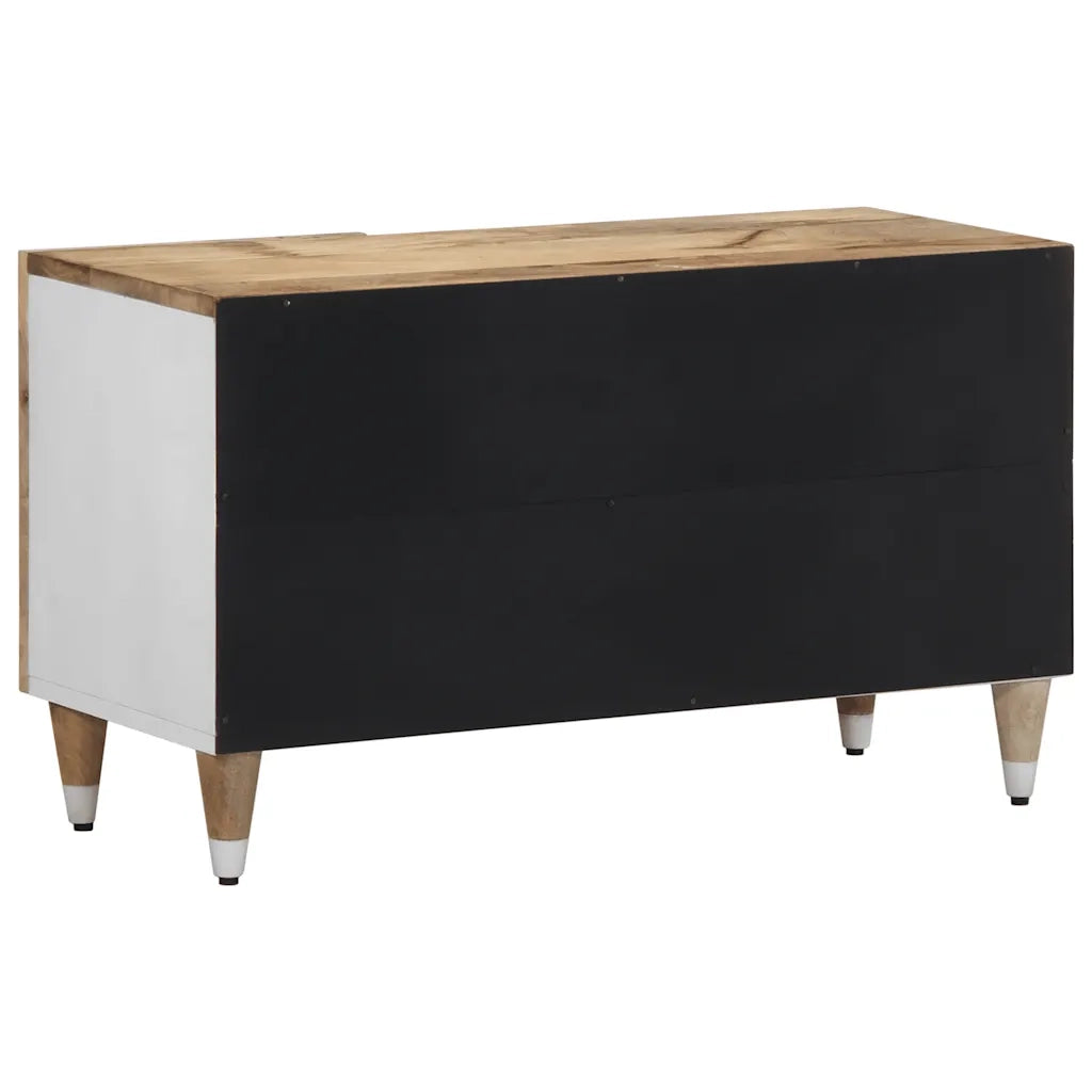 Mobile Porta TV 80x31,5x46 cm in Legno Massello di Mango 4018679
