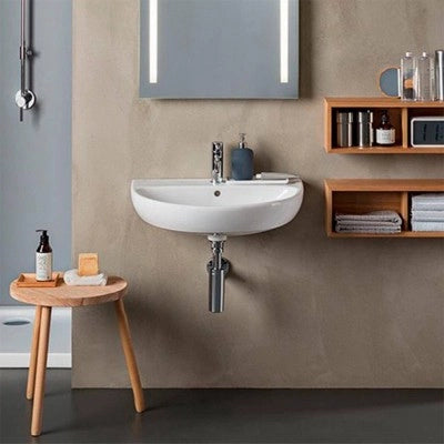 Lavabo sospeso 55 cm Geberit in ceramica lucida  Colibrì
