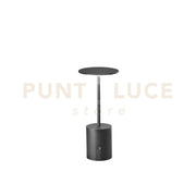 LAMPADA DA TAVOLO RICARICABILE LED LIBERTY NERA 2W 300LM 3000K DIMMERABILE IP44 10X22CM