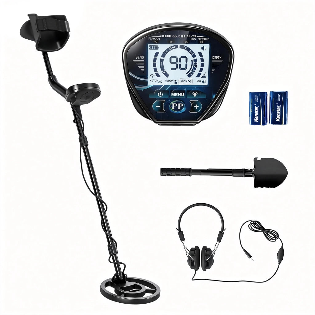Metalldetector IP68 ¨C Zephmum ¨C Impermeabile con Cuffie e Pala