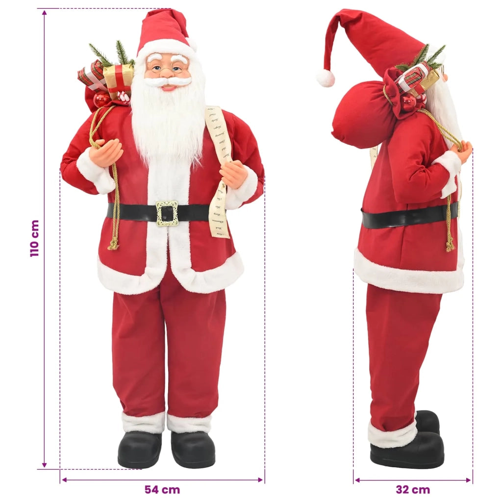 Statuetta di Babbo Natale Rosso 110 cm Poliestere 42050768
