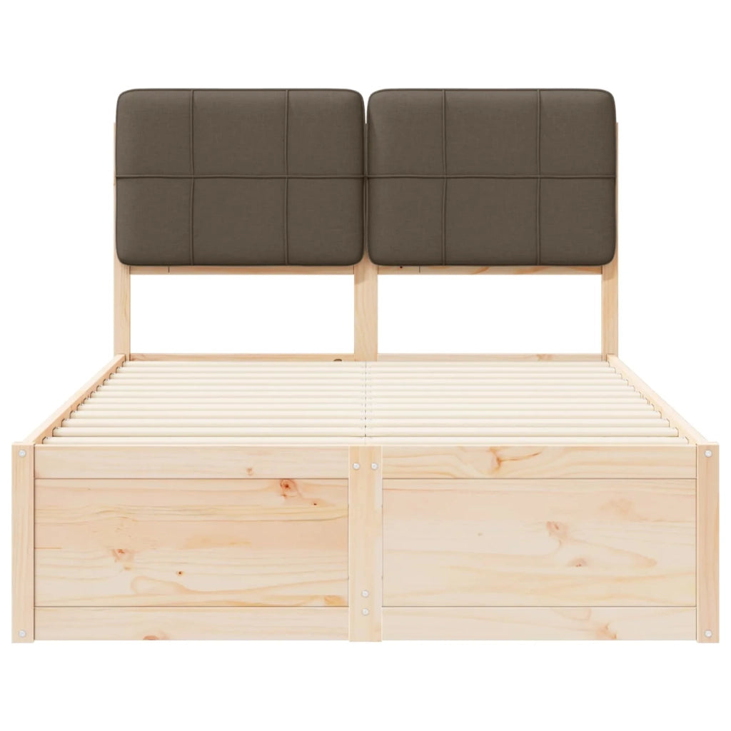 Letto con Testiera Rivestita Talpa 120 x 200 cm Pino massello 3405540