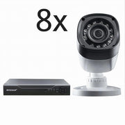 Trade Shop - Kit Telecamere Di Sicurezza Dvr 8 Canali Videosorveglianza 720p Maxtech Kit-dvr8 -