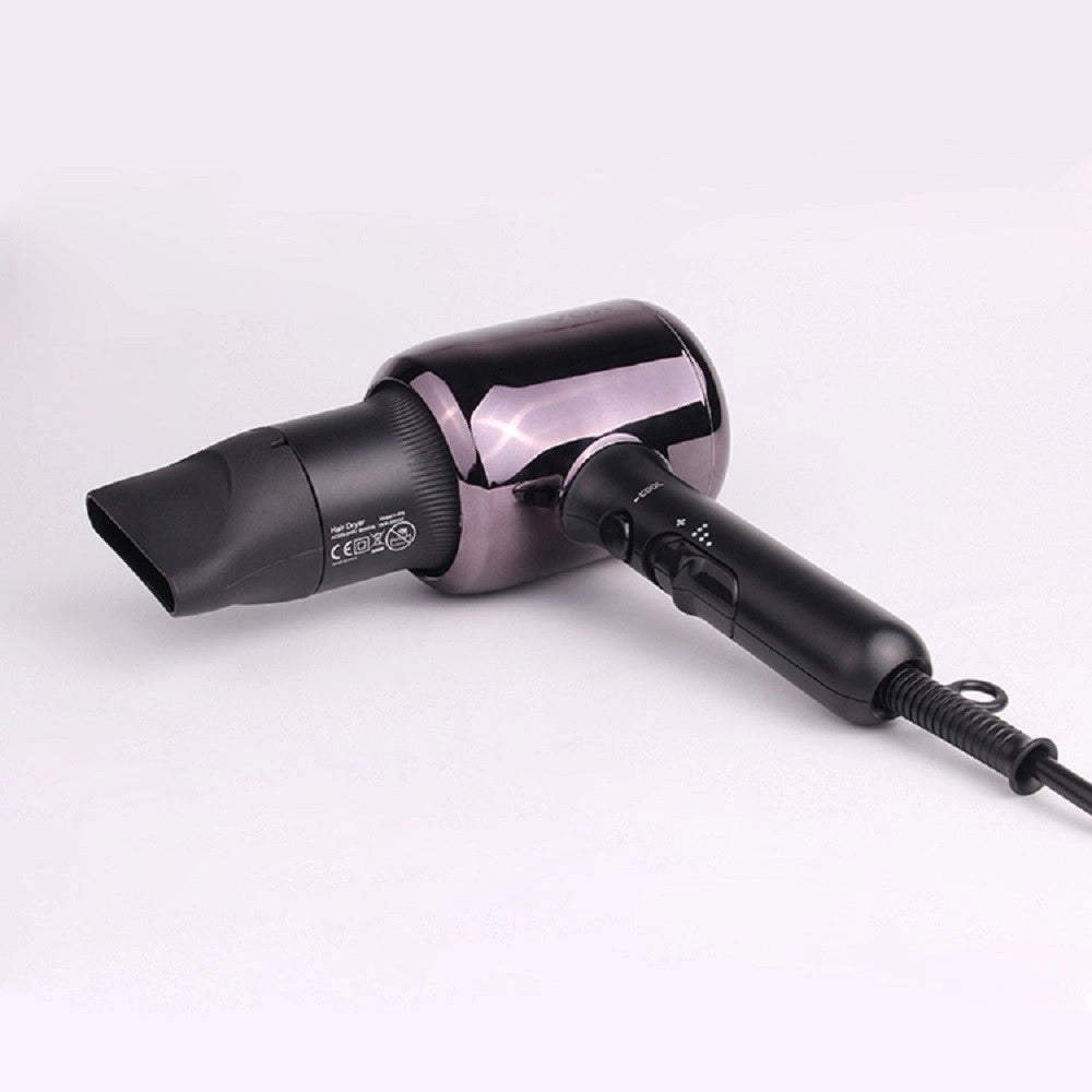 Trade Shop - Asciugacapelli Phon Professionale A Ioni Negativi 2 Velocita' Salone 2000w V-418 -