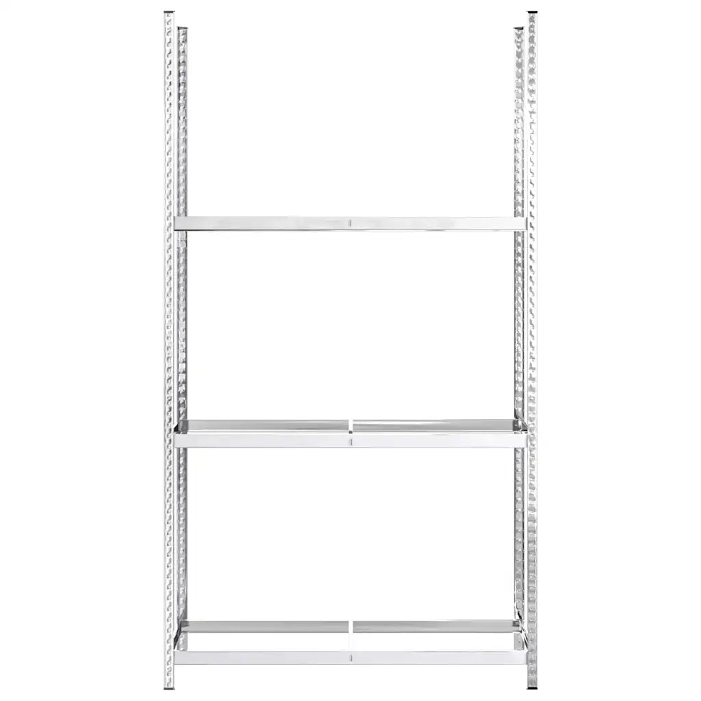 Portapneumatici a 3 Strati 4 pz Argento 110x40x200cm in Acciaio cod mxl 54393