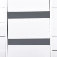 Colonna Bagno a 2 Armadietti con Ripiano Regolabile e Cassetto, in Truciolato, 35x31x172 cm, Bianco
