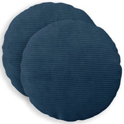 Federa 2 pcs HEERLEN Blu navy Ø 60 cm corduroy 922933