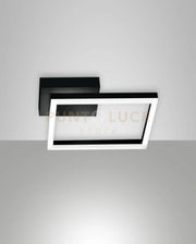 BARD APPLIQUE NERA 1 LUCE a LED 3000K - 22W - 2160 lm DIMMERABILE C/ACCESS.