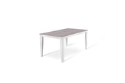 Tavolo allungabile antracite-bianco 90 cm x 156- 316 cm H. 76 cm