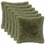 Federa 6 pcs HEERLEN Verde 45 x 45 cm Fleece PV 910607