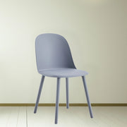 Sedia grigio scuro 55.5x44x80 cm