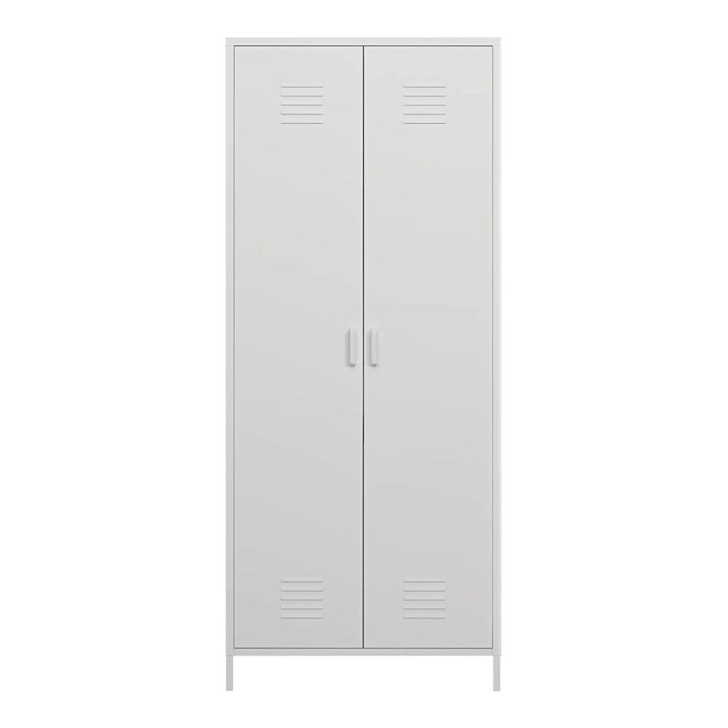 Mobiletto/scaffale in metallo 180 x 76 x 50 cm acciaio bianco 03_0008915