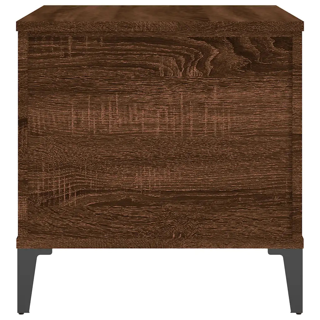 Tavolino Salotto Rovere Marrone 60x44,5x45 cm Legno Multistrato 819579