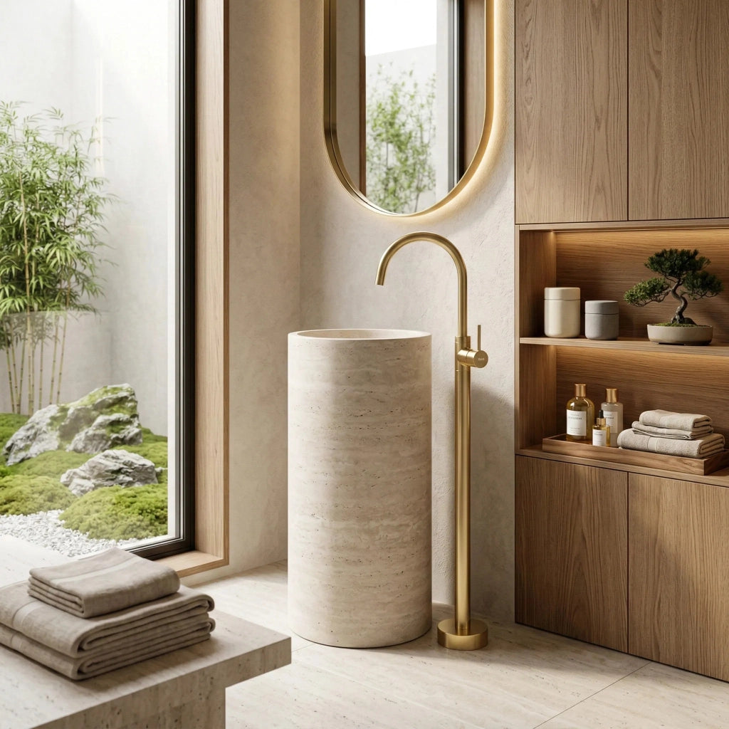 Rubinetto Da Lavabo Rea Lungo Gold