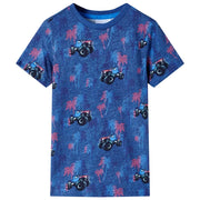 Maglietta da Bambino Blu Scuro MÃ©lange 104cod mxl 84798