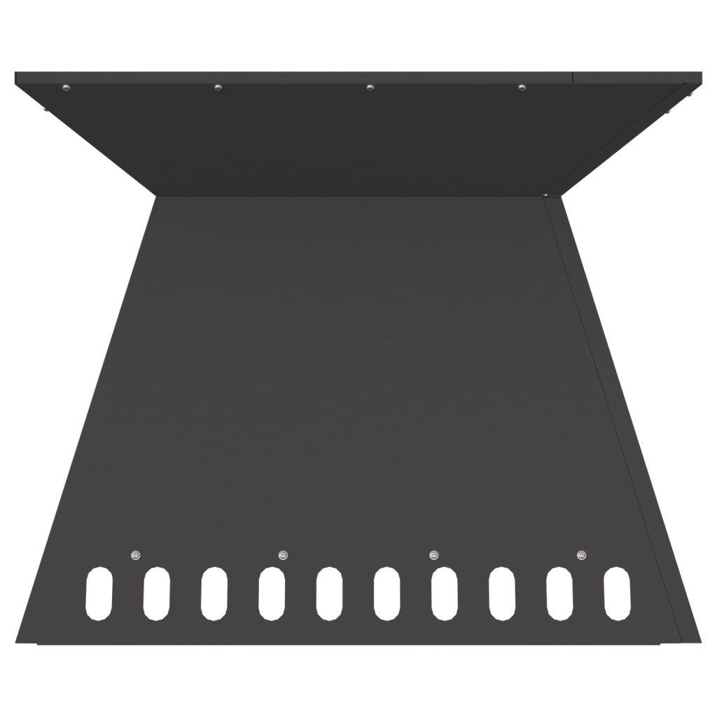 Focolare Nero 60x60x50 cm Acciaio