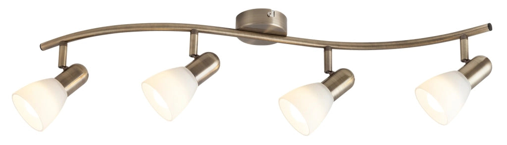 Barra faretti Soma 6309 Rabalux marrone/bianco 4xE14