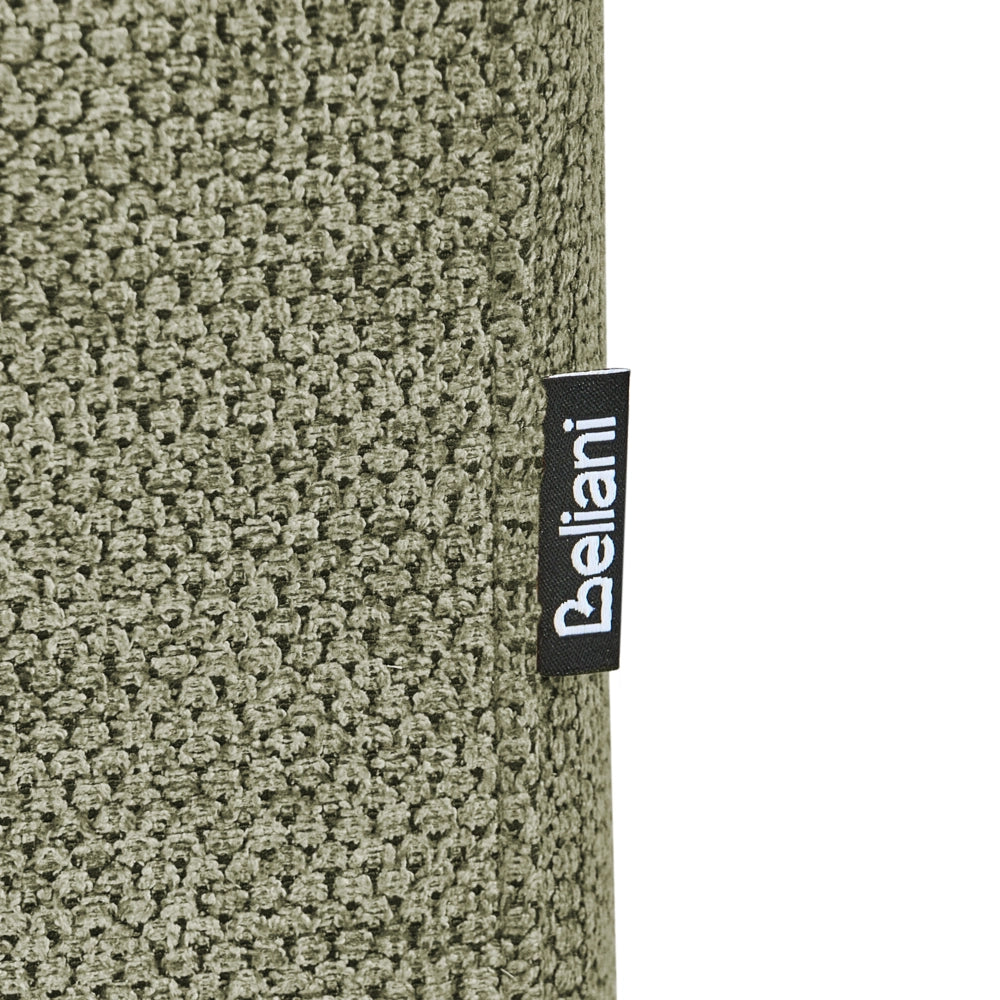 Chaise Lounge a destra Verde in finto lino Stile minimalista Gambe in metallo Chaise da salotto