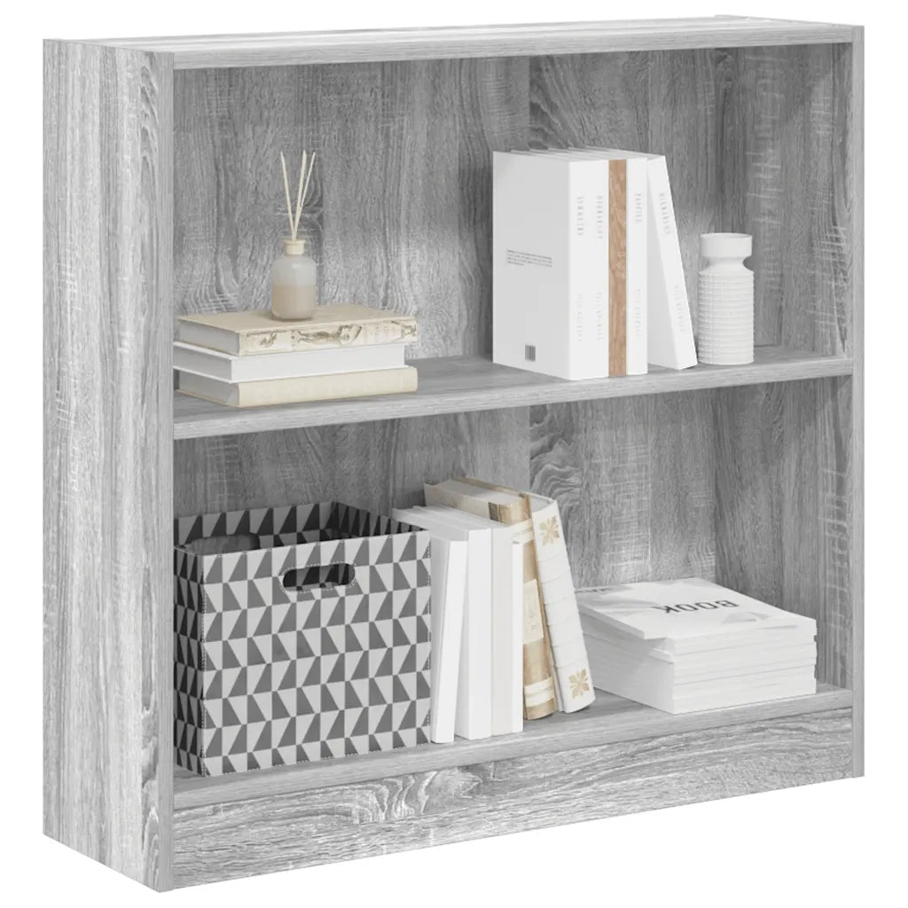 Libreria Grigio Sonoma 80x24x76 cm in Legno Multistrato 857831