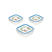 Snips Set Contenitori per Alimenti SnipSlock Trasparente e Blu