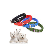 Trade Shop - Collare In Nylon Con Imbottitura Per Cani Piccola Tg. Chiusura Fibbia Regolabile -