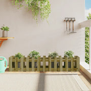 Fioriera da Giardino-Vaso da Esterno-Contenitore per Piante Recinzione 150x30x30cm Pino Impregnato