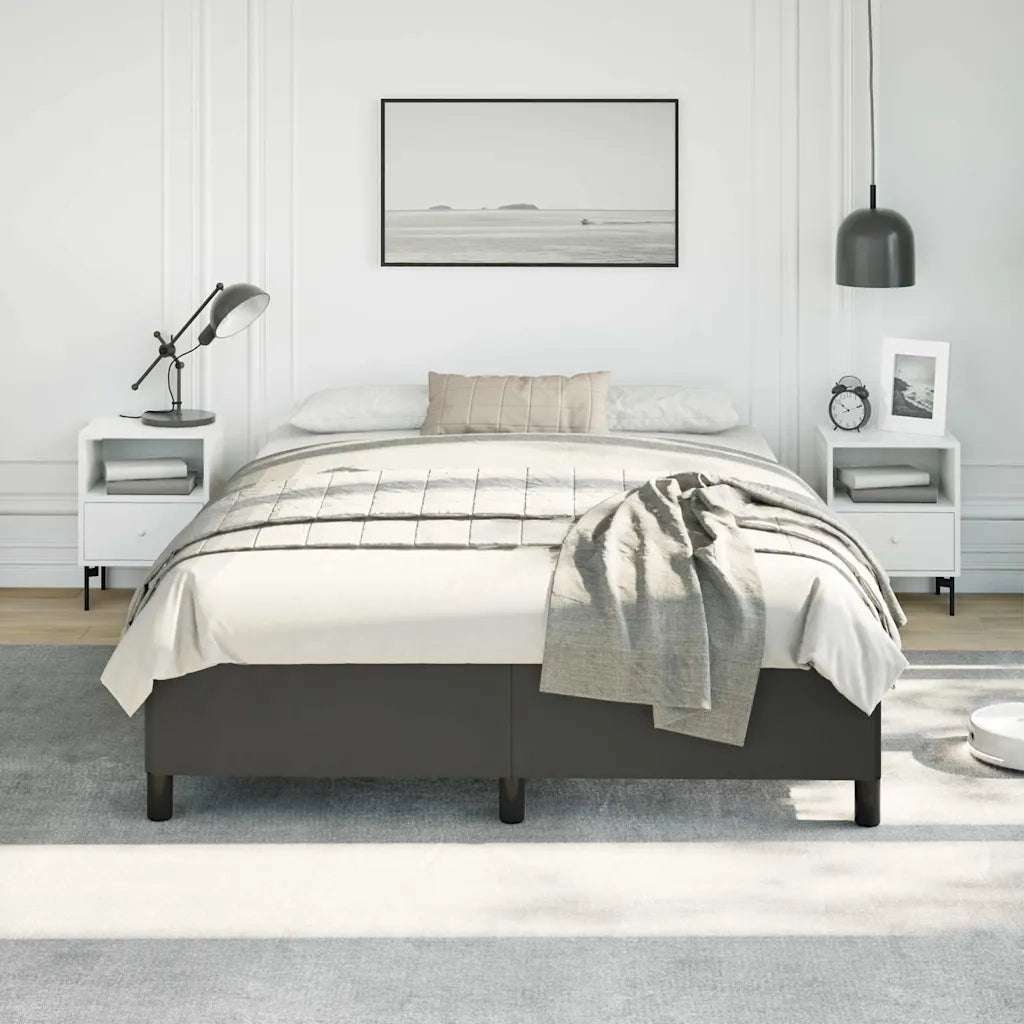 Struttura letto senza Materasso Nera 152x203 cm matrimoniale in Similpelle 347281