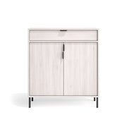 Scarpiera Herdasa effetto bianco piedi grafite 89×80×29?cm