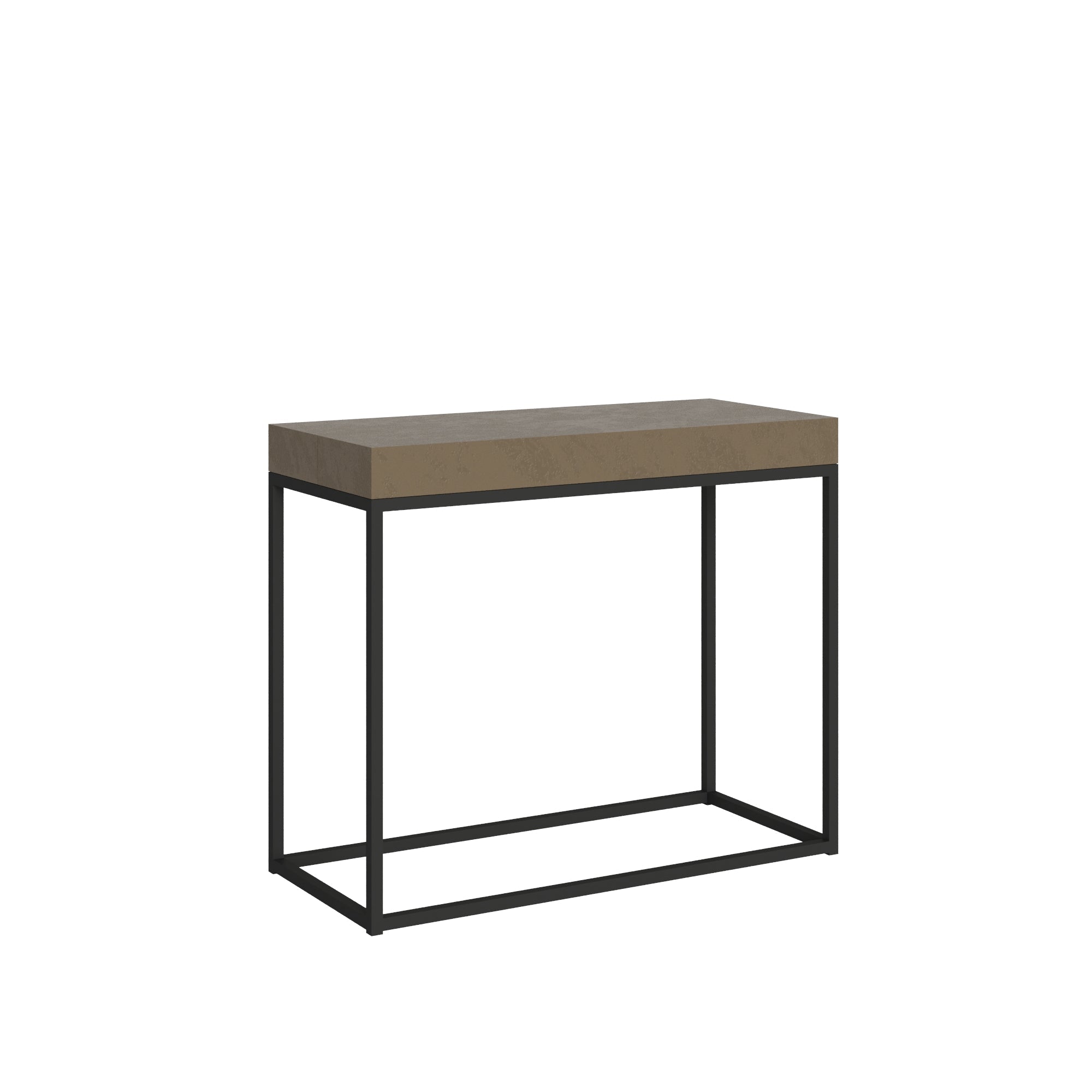 Consolle Allungabile 90-196x40x77 cm Nordica Small Tortora Telaio Antracite