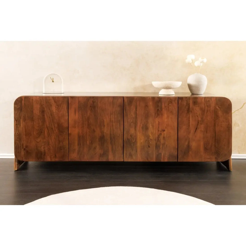 Buffet 175 cm 4 porte legno massiccio marrone – Collezione NATURA