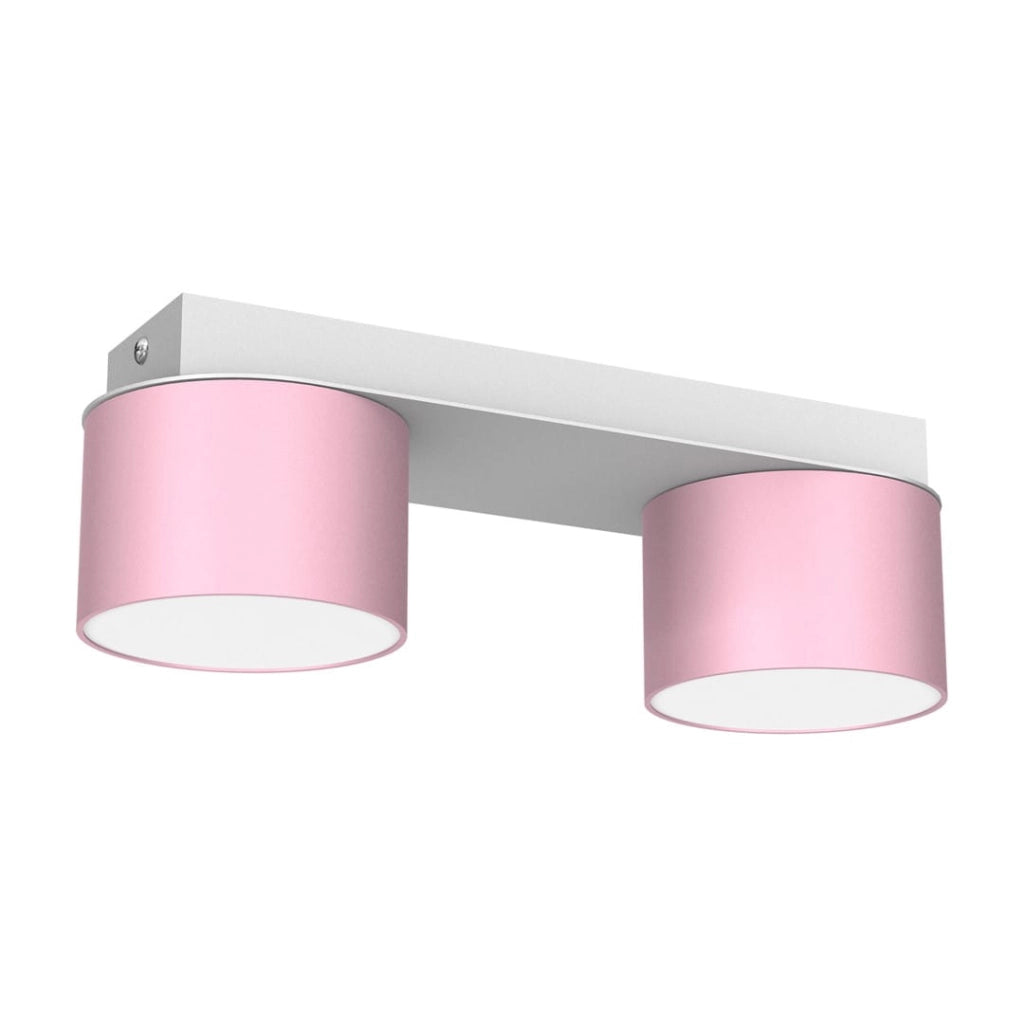 Plafoniera Milagro Dixie 2 luci GX53 rosa 20W metallo