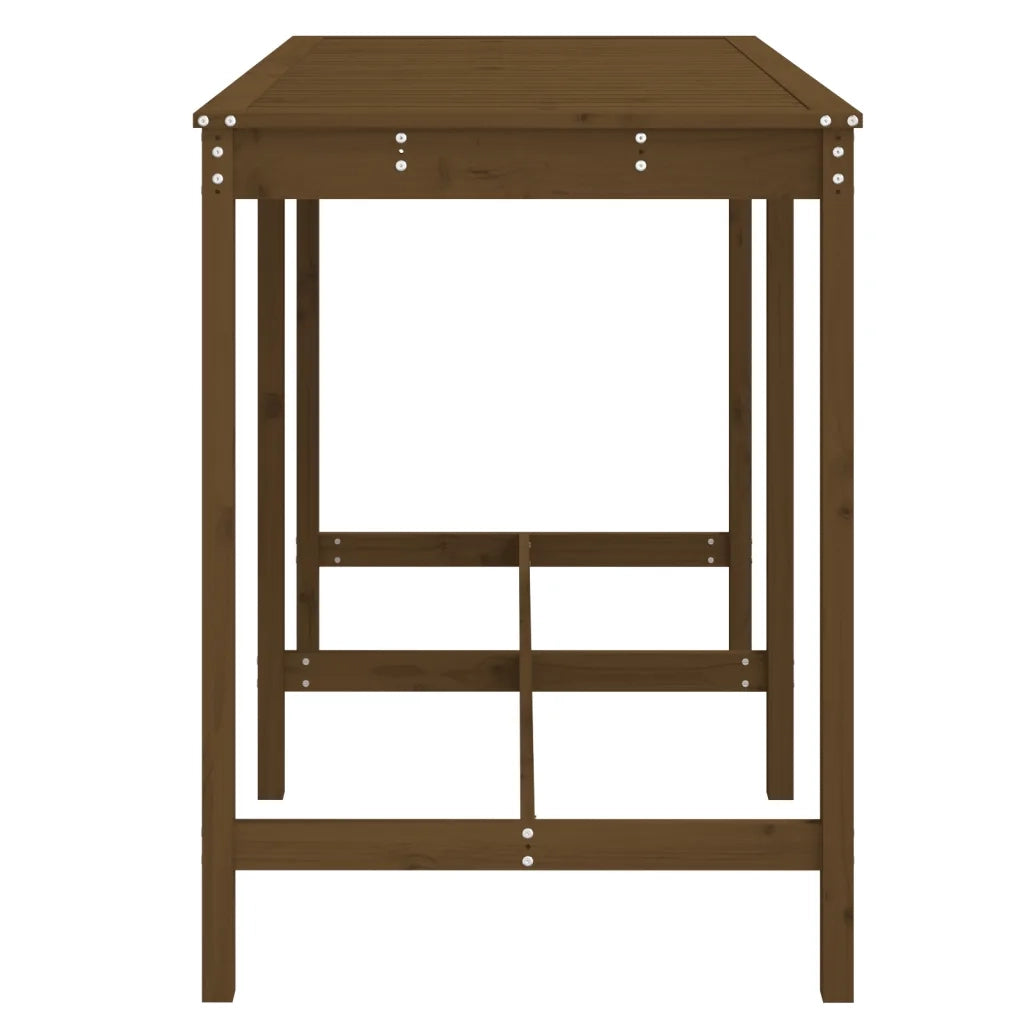 Tavolo da Giardino Ambra 159,5x82,5x110cm Legno Massello Pino