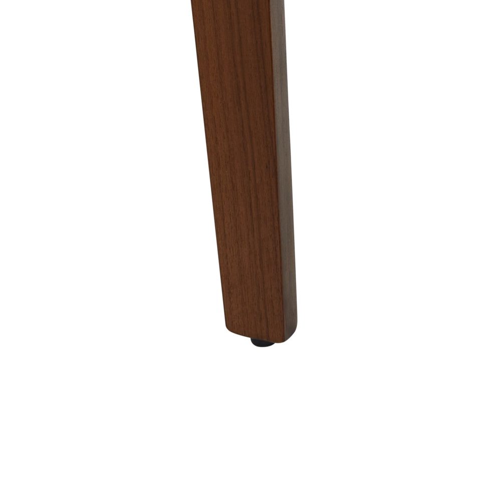Set di 2 sedie da pranzo con struttura in legno di gomma marrone Mobili da cucina per la sala da pranzo in stile retrò