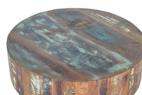 Tavolo in legno riciclato e gambe in metallo