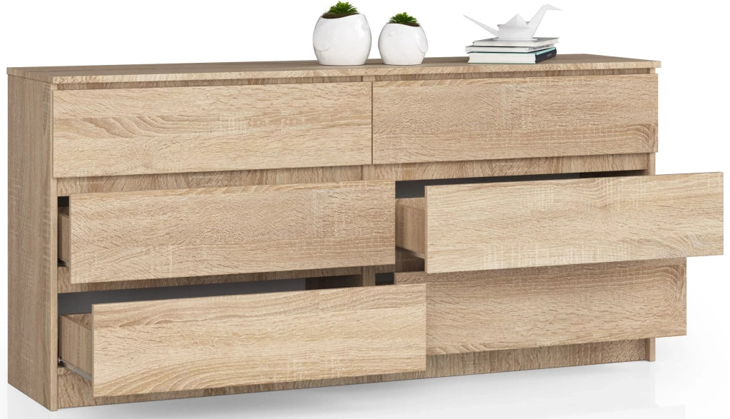 Cassettiera AKORD K160 Sonoma Quercia 160 cm 6 cassetti 160x40x77 cm
