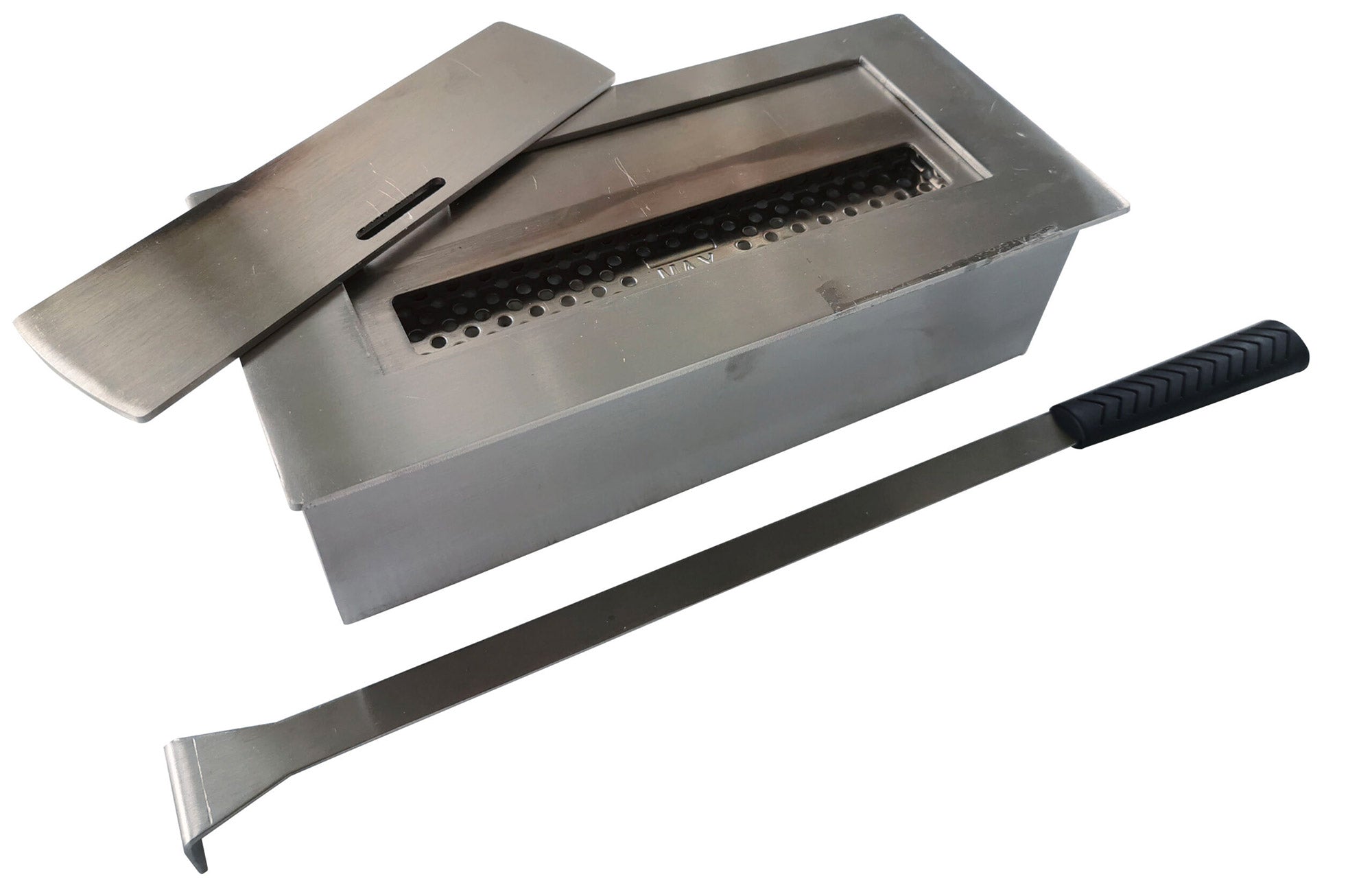 Bruciatore a Bioetanolo per Camini 28,5x12,5x8 cm 1,5L in Acciaio Inox