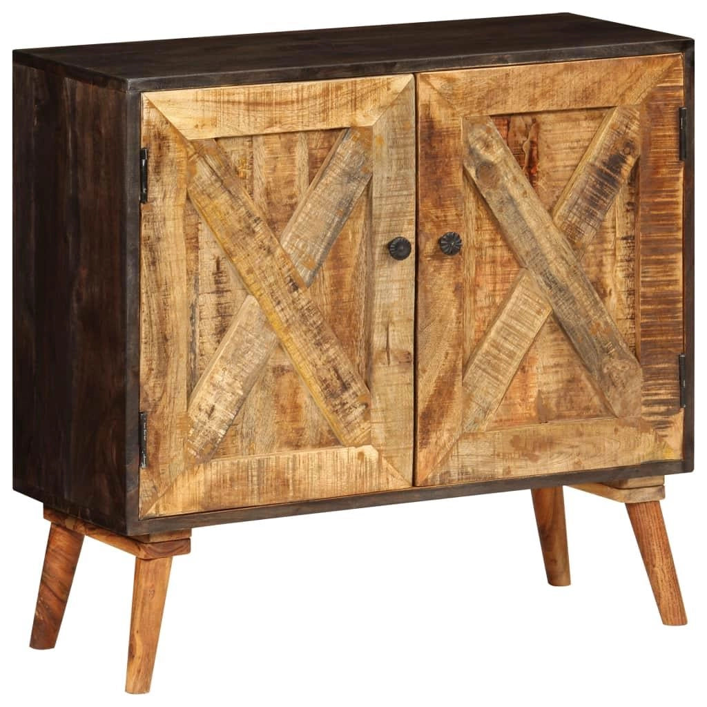Buffet credenza mobiletto consolle mobile contenitore legno massello di mango 85 cm 4402276